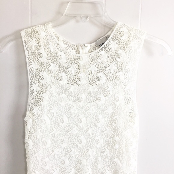 ASOS Cream Moon Star Dress Size 4 Festival Knit - Picture 3 of 4